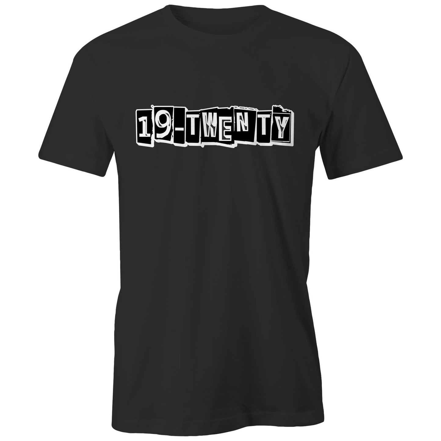 19-Twenty White Text Shirt - AS Colour - Classic Tee