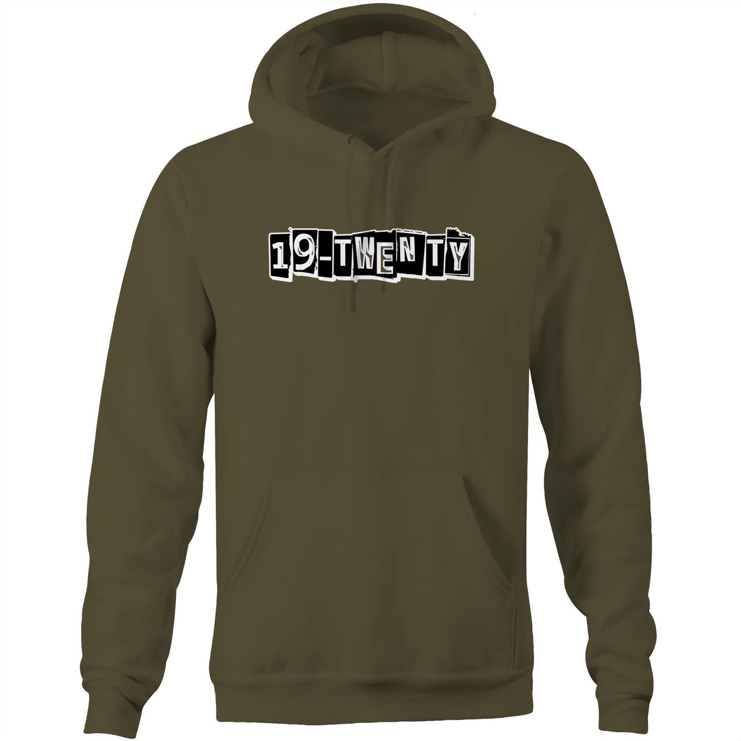 19-Twenty - AS Colour Stencil - Pocket Hoodie Sweatshirt