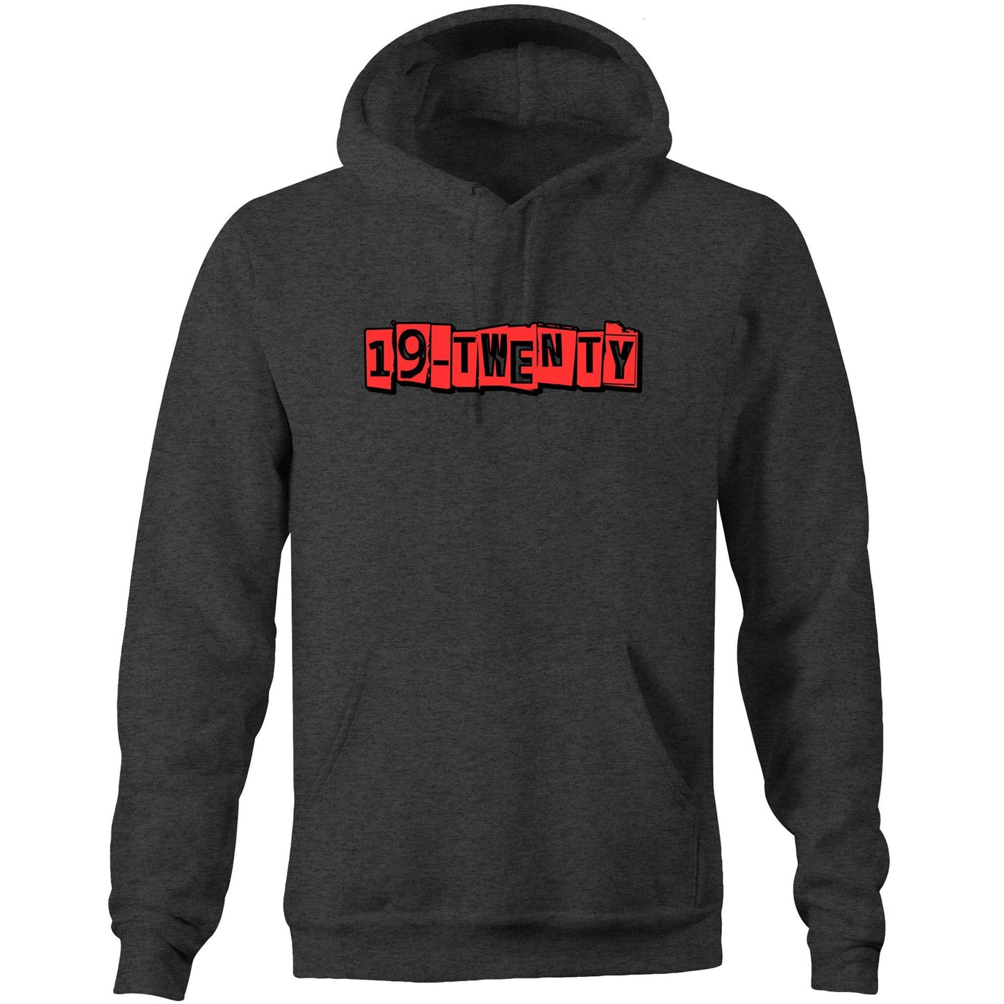 19-Twenty Text - AS Colour Stencil - Pocket Hoodie Sweatshirt