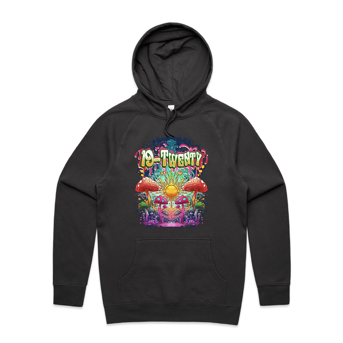 19-Twenty • Mushroom Mayhem • AS Colour Hoodie • Multiple Colours