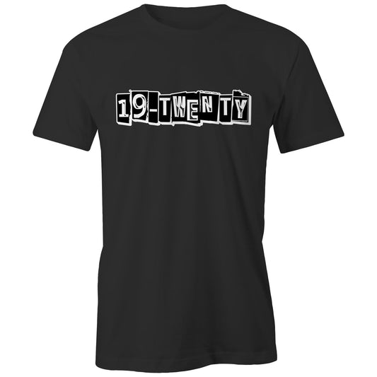 19-Twenty White Text Shirt - AS Colour - Classic Tee