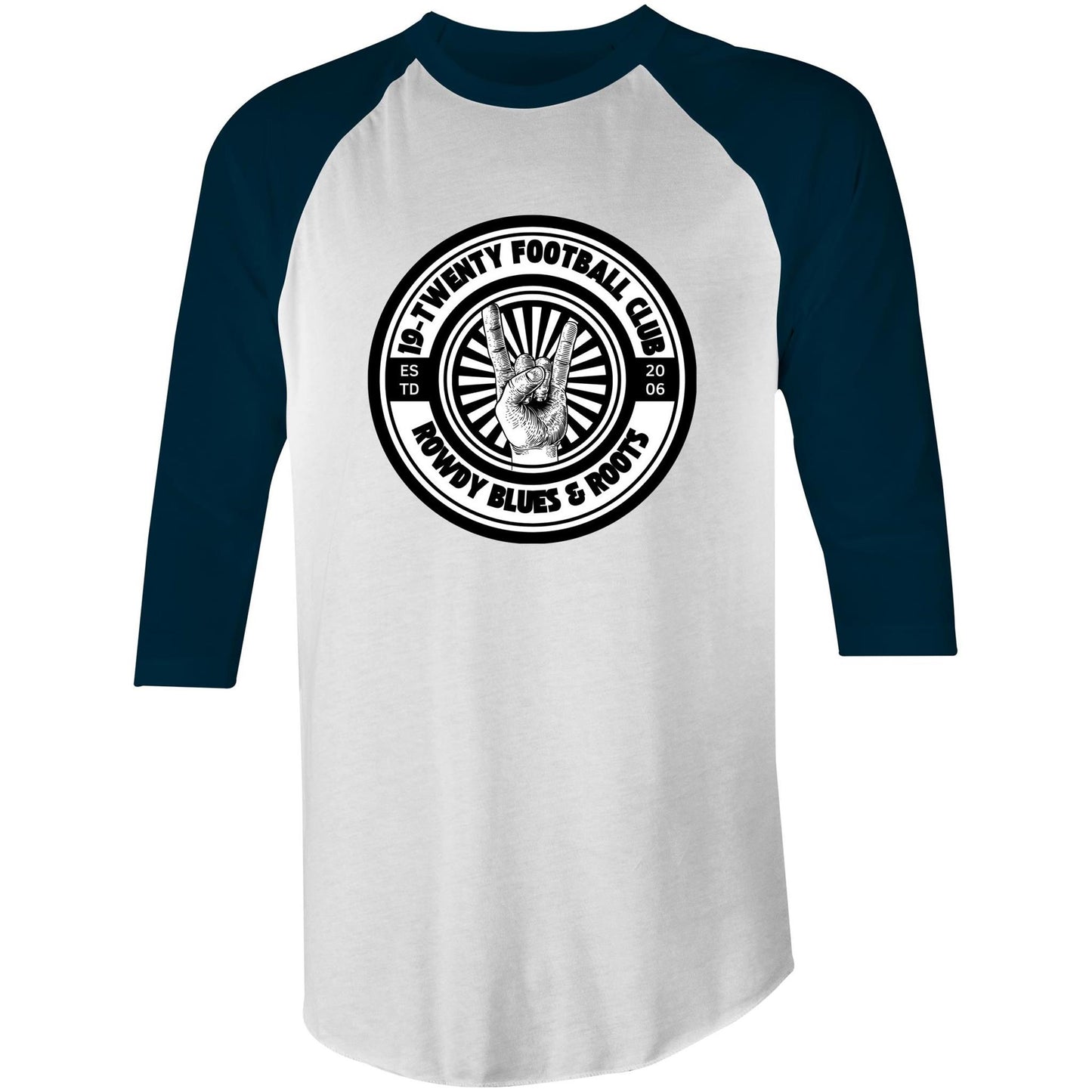 19-Twenty • Football Club • Colour Raglan - 3/4 Sleeve T-Shirt