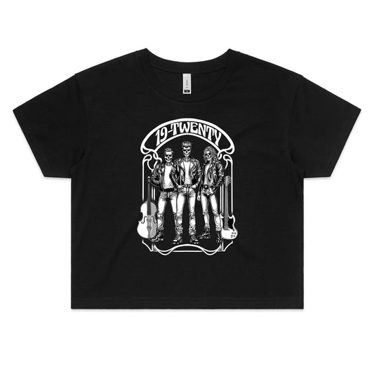 19-Twenty • Skelly Trio • Women's Crop Tee