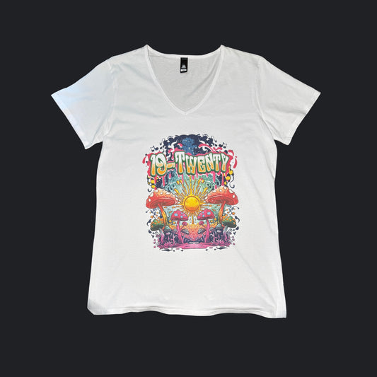 19-Twenty Psychedelic Mushroom T – Women’s V-neck (AS Colour)