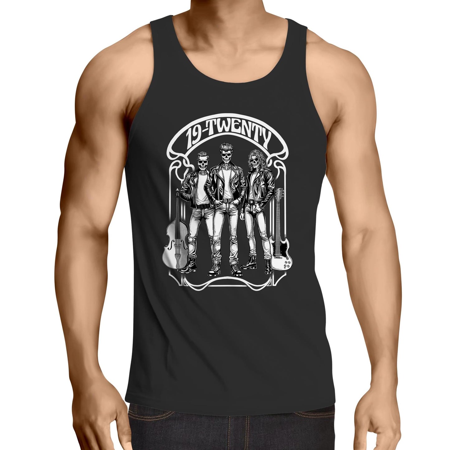 19-Twenty • Skelly Trio • Lowdown - Mens Singlet Top