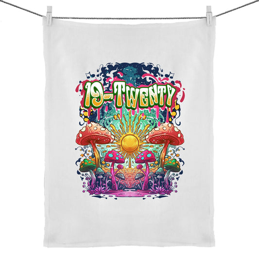 19-Twenty • Mushroom Mayhem • 50% Linen 50% Cotton Tea Towel